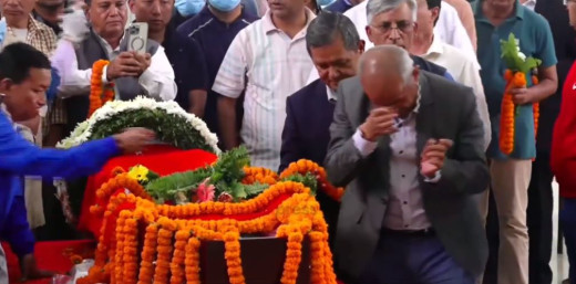 सुवास नेम्वाङलाई अन्तिम श्रद्धाञ्जली दिँदा थामिएन एमाले नेताहरूको आँसु 